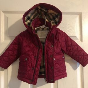 Burgundy Burberry Jacket
